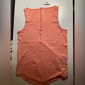 NWT Gap factory peach crew neck cotton tank top S